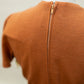 1950s Rust Wool Dress – Layered Bow Bodice & Textured Skirt *COMING SOON*