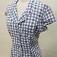 Purple Gingham Day Dress – Button Front