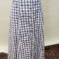 Purple Gingham Day Dress – Button Front