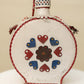 Vintage Leather Folk Art Flask – Red, White & Blue Heart Motif *COMING SOON*