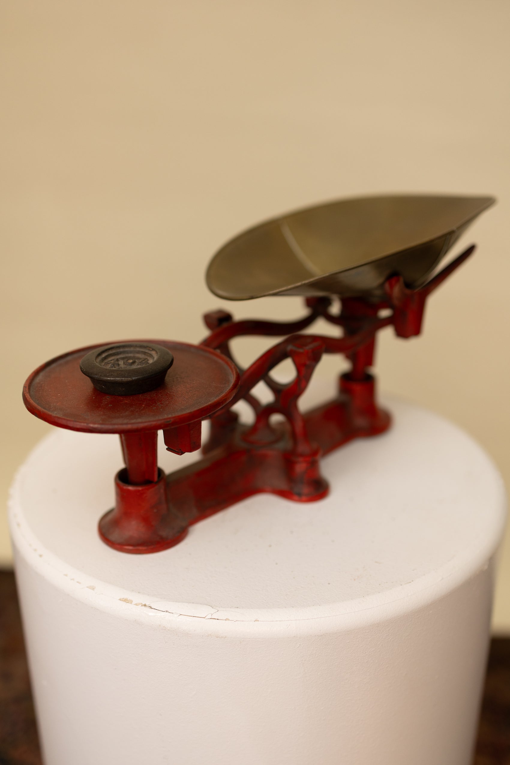 Vintage Red Cast Iron Kitchen Scale *COMING SOON*