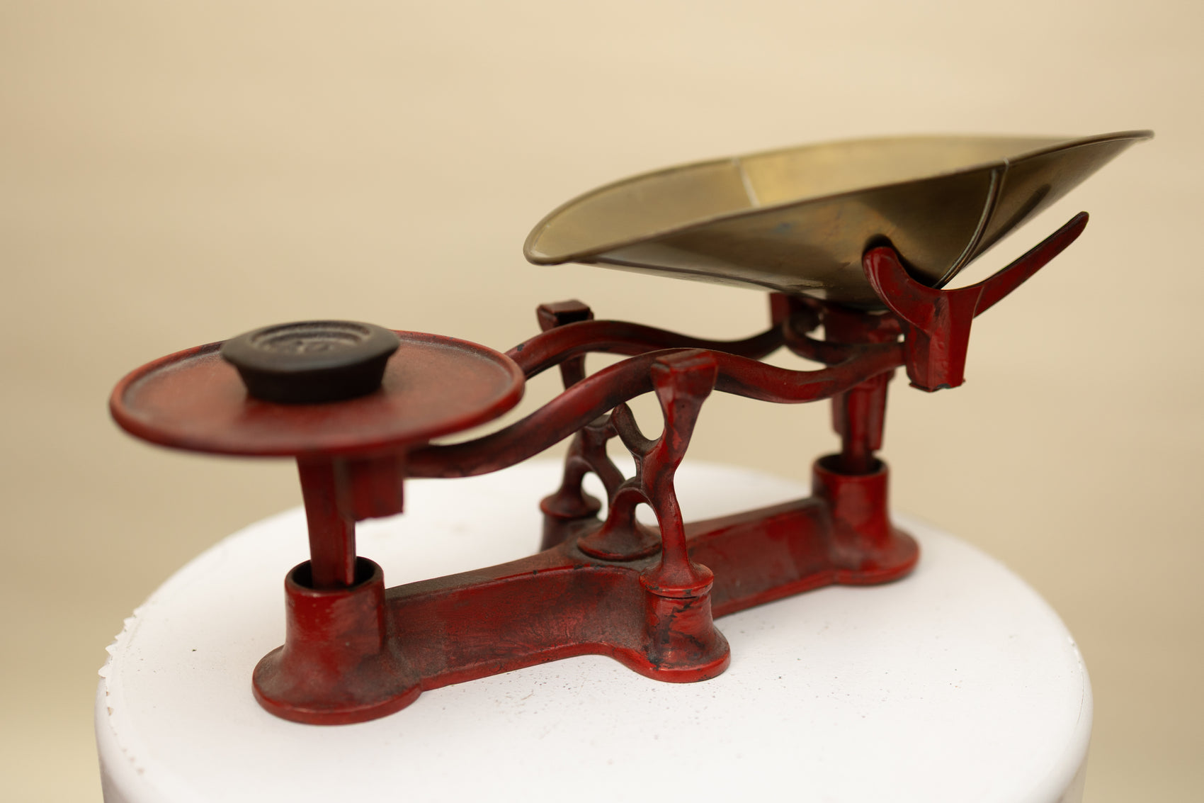 Vintage Red Cast Iron Kitchen Scale *COMING SOON*
