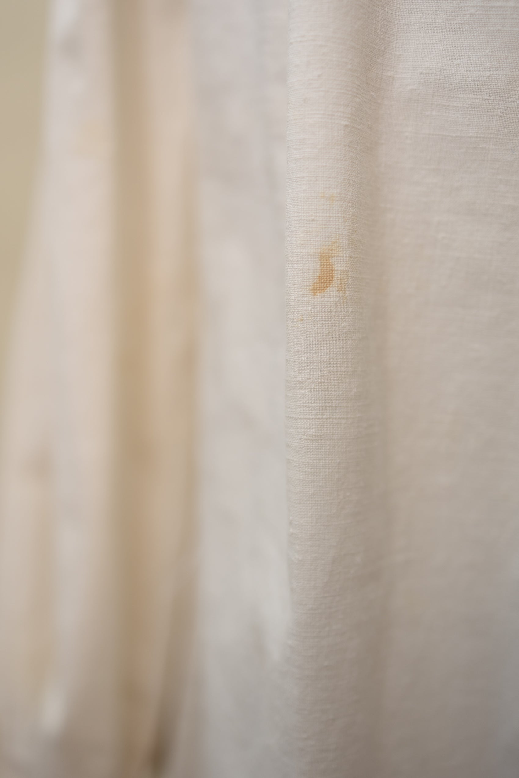 Antique Hand-Embroidered Linen Tunic – Red Floral Detail