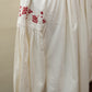 Antique Hand-Embroidered Linen Tunic – Red Floral Detail