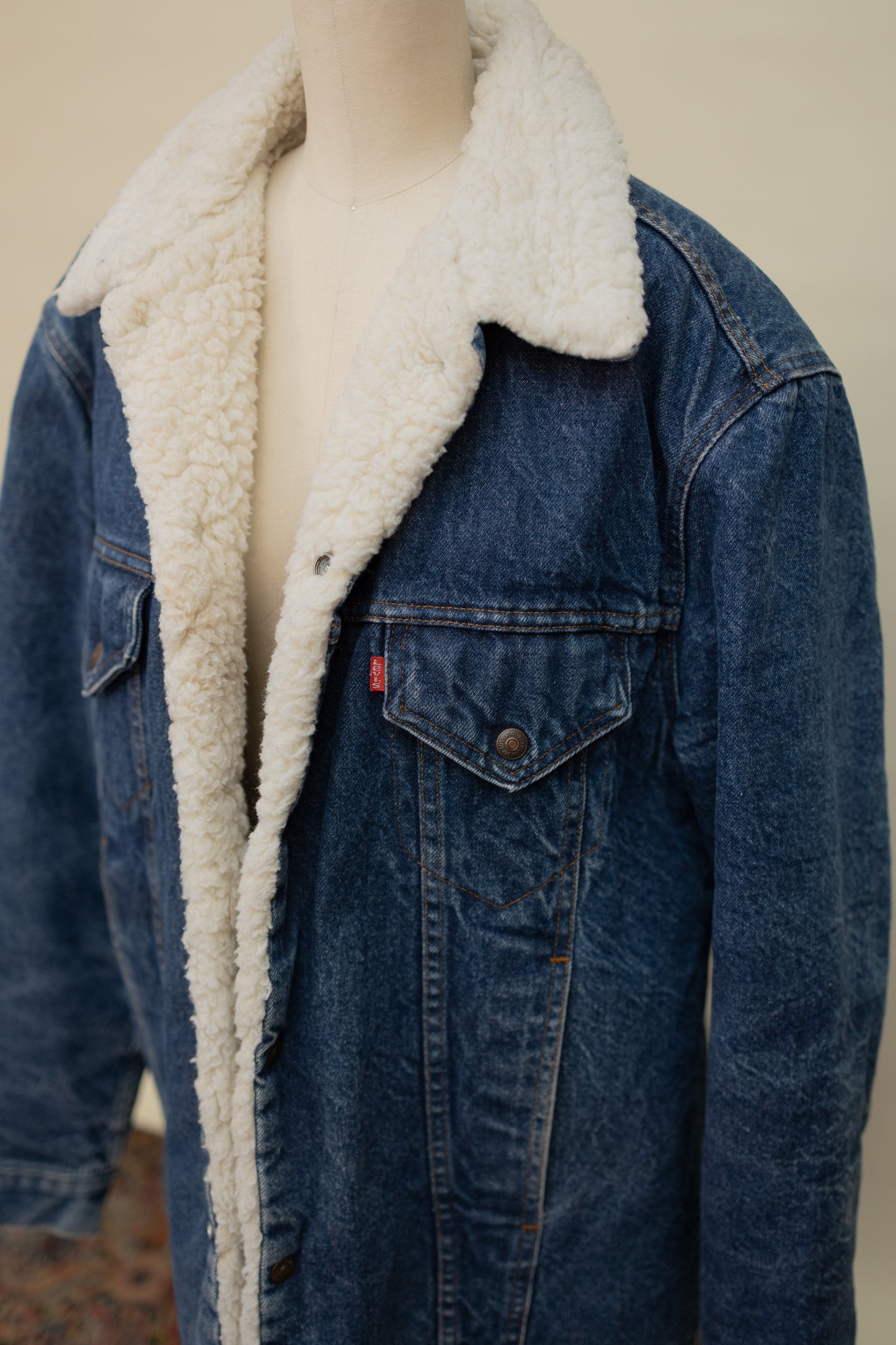 Vintage Levi’s Sherpa-Lined Denim Jacket