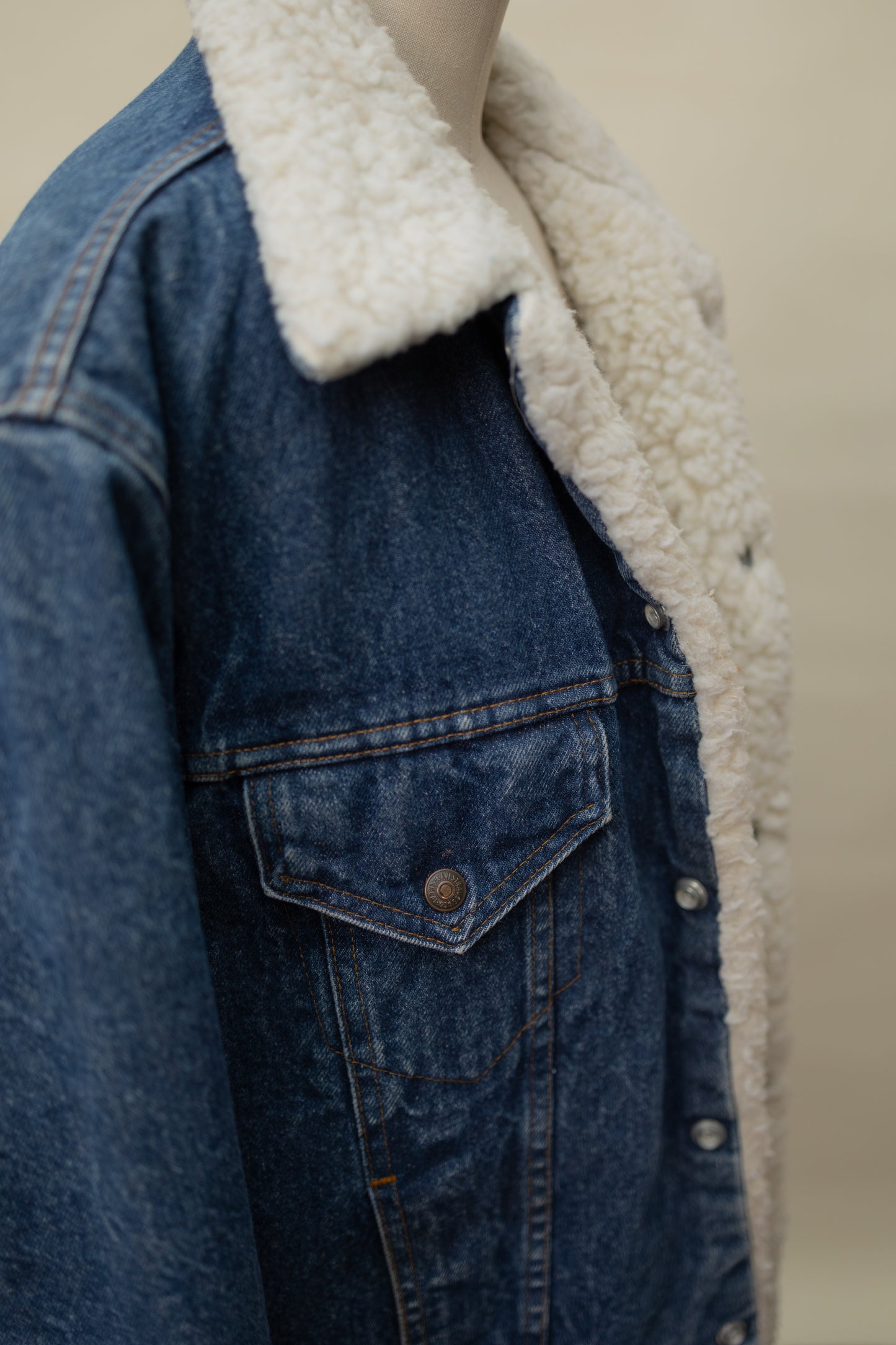 Vintage Levi’s Sherpa-Lined Denim Jacket