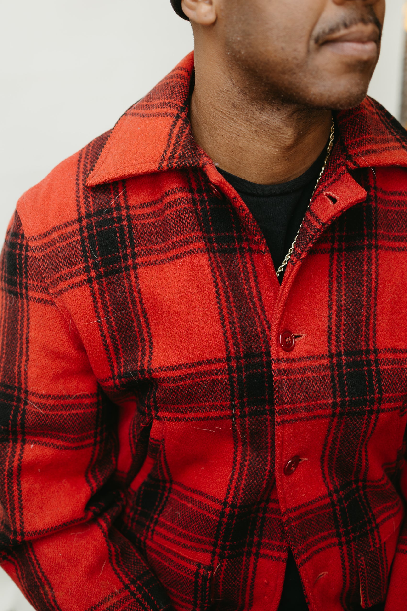 Vintage Red and Black Wool Buffalo Plaid Suit Set * COMING SOON*
