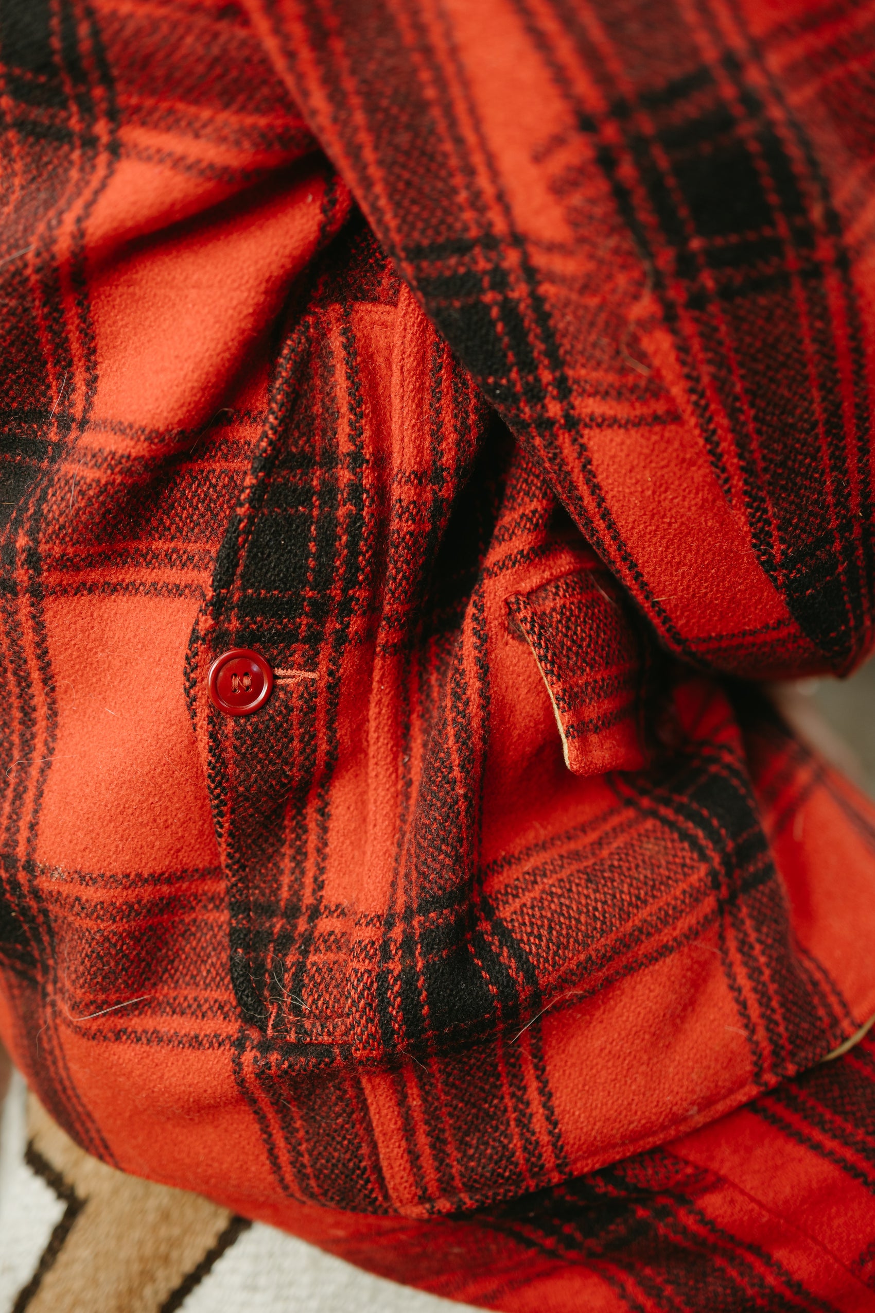 Vintage Red and Black Wool Buffalo Plaid Suit Set * COMING SOON*