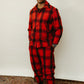 Vintage Red and Black Wool Buffalo Plaid Suit Set * COMING SOON*