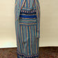 Vintage Striped Cotton Wrap Skirt with Tassel Trim *COMING SOON*
