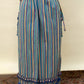 Vintage Striped Cotton Wrap Skirt with Tassel Trim *COMING SOON*