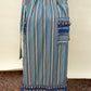 Vintage Striped Cotton Wrap Skirt with Tassel Trim *COMING SOON*