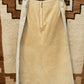 Vintage Suede Maxi Skirt with Whipstitch Detailing *COMING SOON*