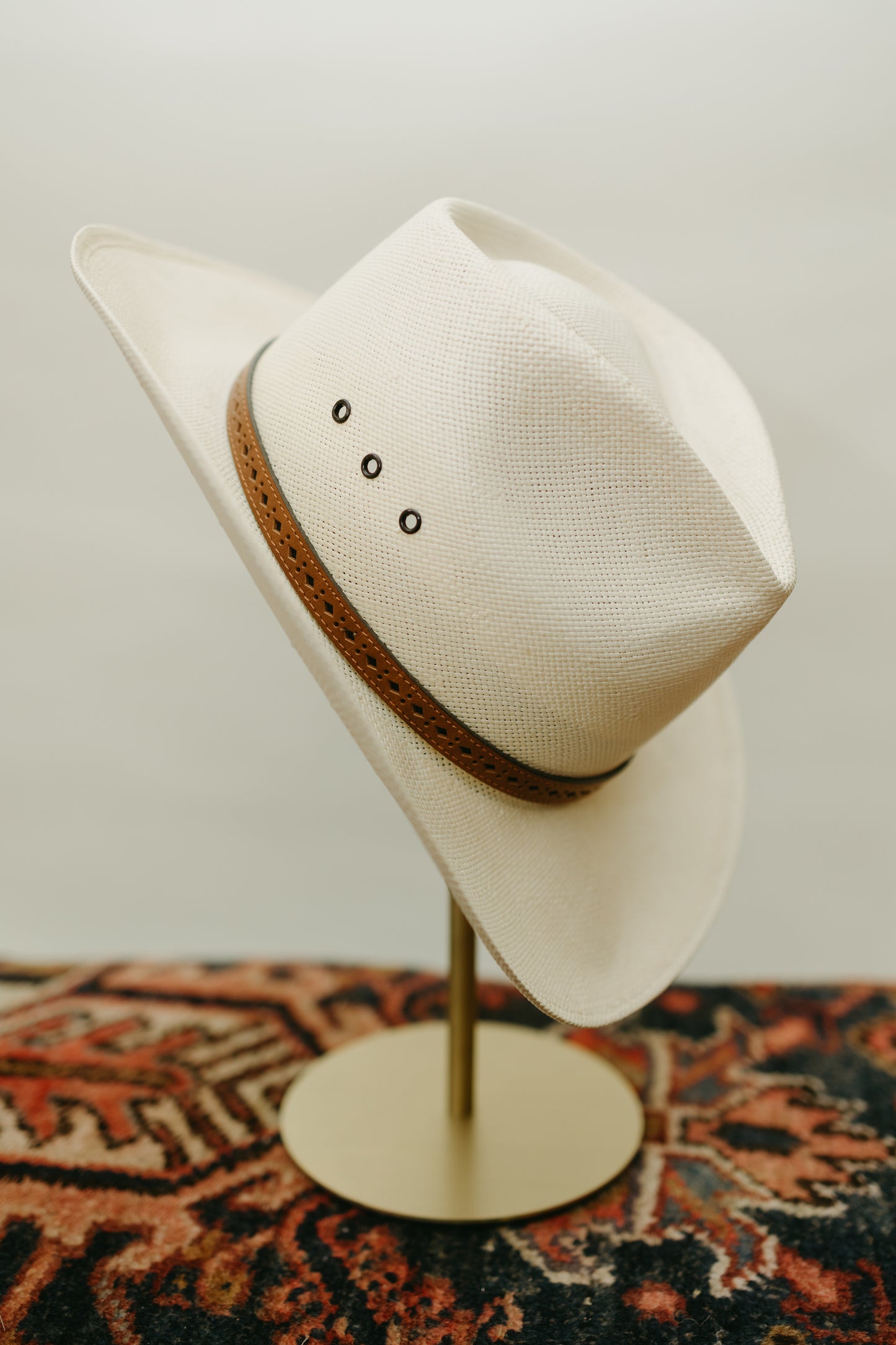 Outback Straws Panama-Style Western Hat with Perforated Leather Band *COMING SOON*