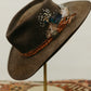 Vintage Wool Felt Western Hat with Braided Band & Feather Accent *COMING SOON*