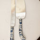 Vintage F.R.I.E.L.L. Germany Cake Knife & Server Set — Blue Onion Porcelain Handles *COMING SOON*