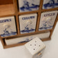 Vintage Delft Blue Ceramic Spice & Salt Set